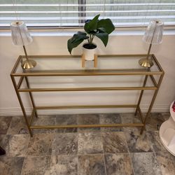 Glass Console Table