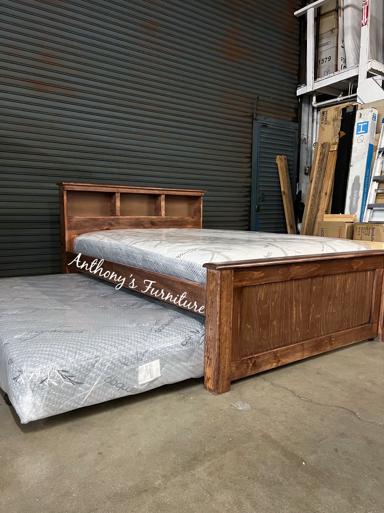 New Full Bed With Pullout Mattress