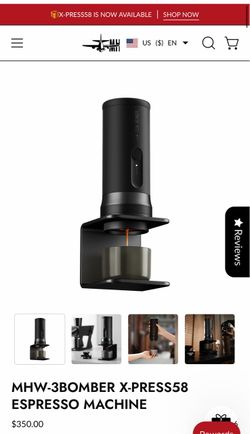 NEW MHW-3BOMBER X-PRESS58 ESPRESSO MACHINE
