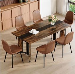 Rustic dining table set
