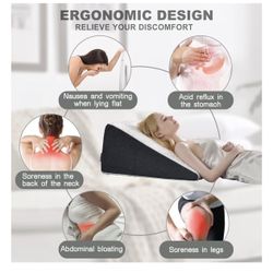 Bed Wedge Pillow with Cooling Memory Foam Top