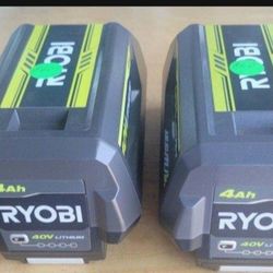 Ryobi 40v 4AH Battery $60 Each PRICE IS FIRM 