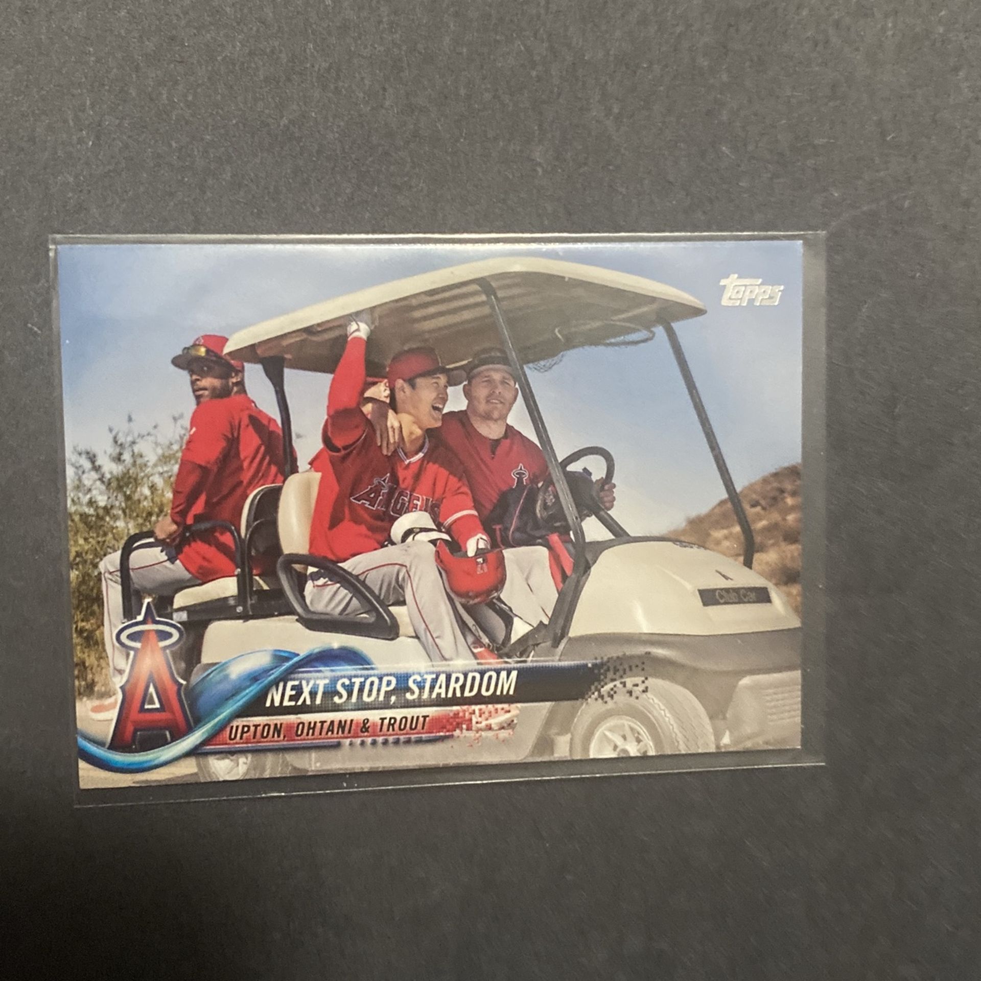 Shohei Ohtani Rookie With Upton And Trout 2018 Topps Update #US158
