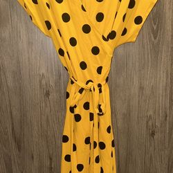 Yellow Polka Dress