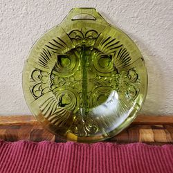 Vintage Indiana Glass Divided Relish Bowl