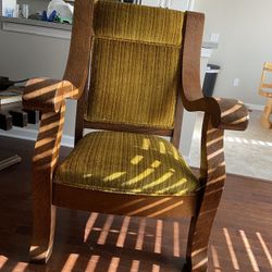 Vintage Rocker & Chair Paired Set