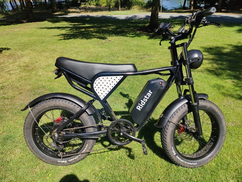 Ebike Ridstar Upgraded Q20 1500w 33mph 20ah Full Suspension Fat Tire Electric Bicycle