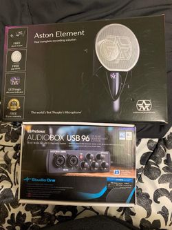 Aston Element Microphone And PreSonus Interface 