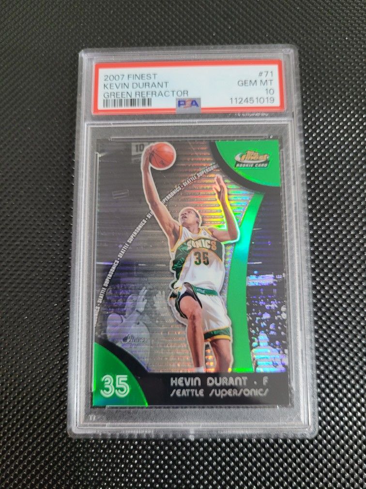 🔥 PSA 10 Gem /149 Kevin Durant  Green Refractor Rc 2007 Topps Finest Just Graded