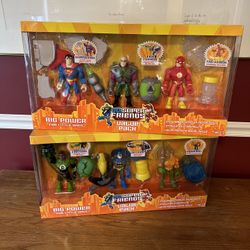 2 2007 RARE MATTEL DC SUPER FRIENDS VALUE PACK