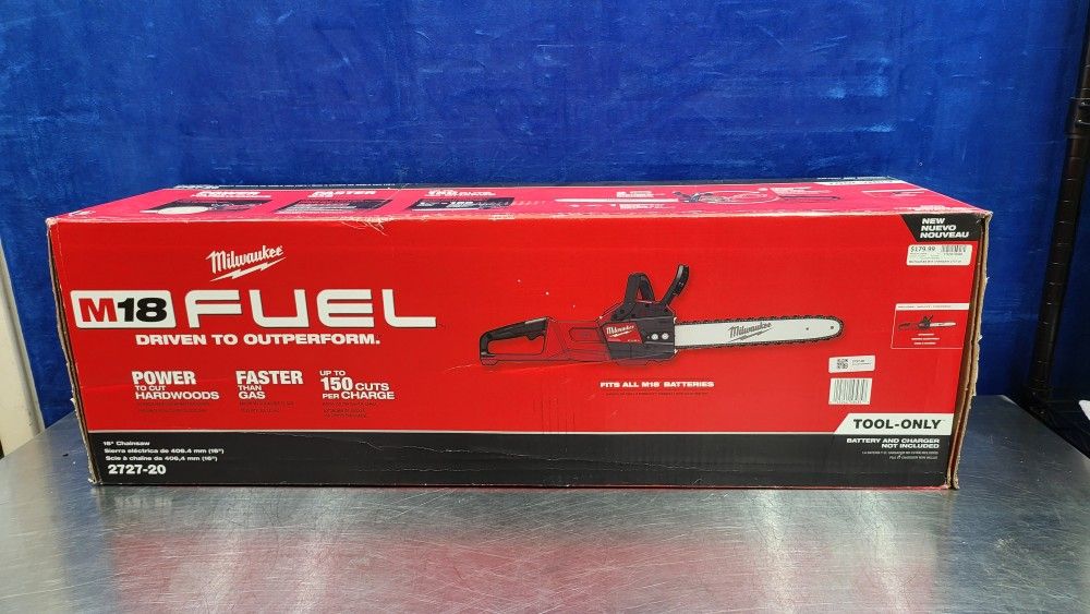 Milwaukee 2727-20 16" m18 Chainsaw (Tool Only)