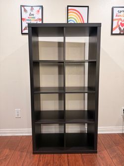 Black 8-Cube Storage Shelf / Bookcase