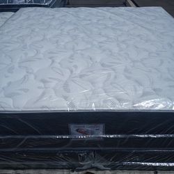 Brand New King Size Pillowtop Mattress And Box Spring Free Delivery Depends On Location 