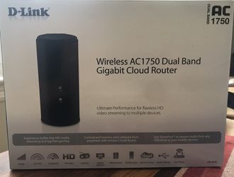 D-Link Wireless AC1750 Dual Band Gigabit Cloud Router. Model # DIR-868L