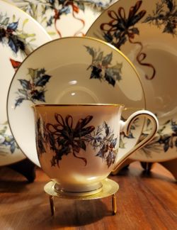 Lenox Winterling  Greatings Teacup & Saucer 