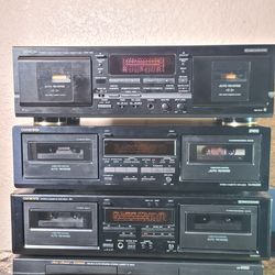 Cassette deck Onkyo, FISHER, DENON 