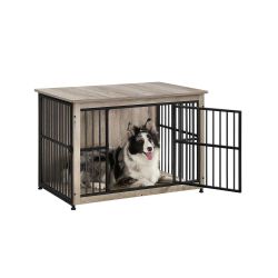Feandrea Heavy-Duty Dog Crate Furniture for Dogs Indoor up to 70 lb