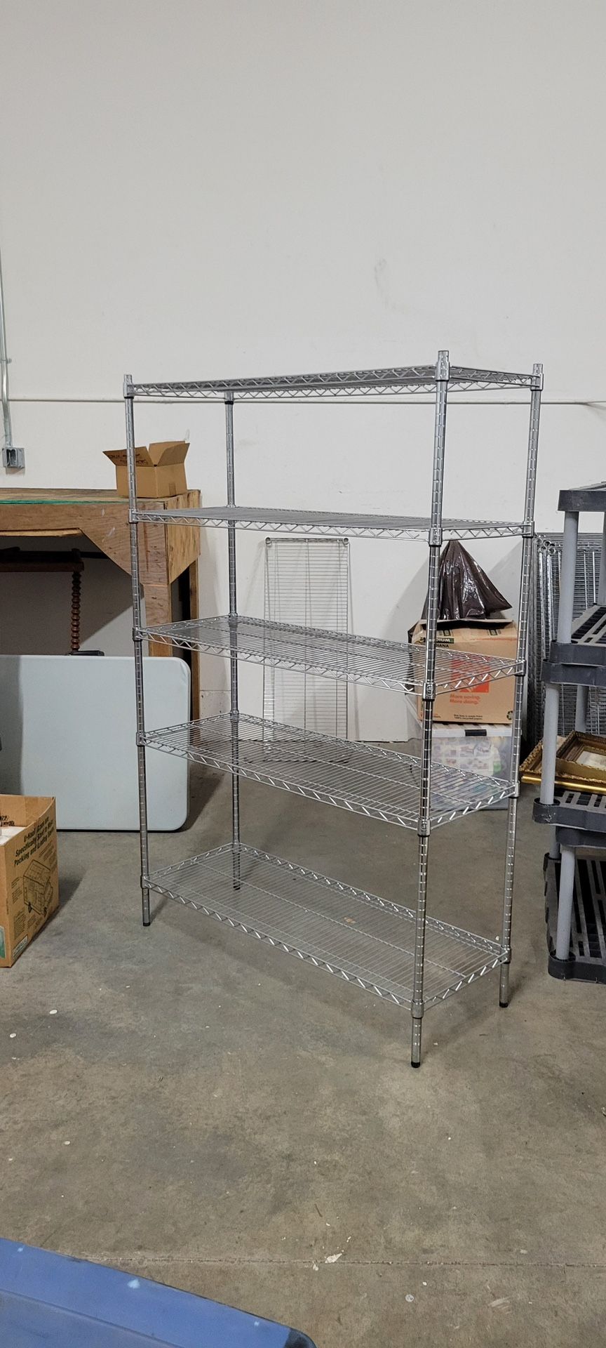 Metal Wire 6 Level Storage Shelf