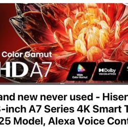 Brand New Never Used 4k 43 Inches  Smart  TV
