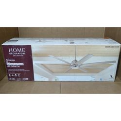 Home Decorators Kensgrove 72 in. Integrated LED Indoor/Outdoor Brushed Nickel