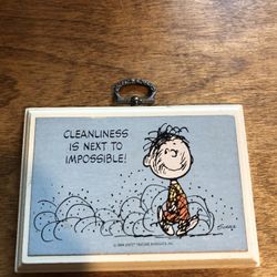 Small Peanuts Pig Pen Wood Plaque/ Read Description 