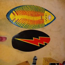 2 Skimboards 3ft. And 3ft 8inch