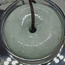 Burmese Jadeite Pendant Lucky Circle 