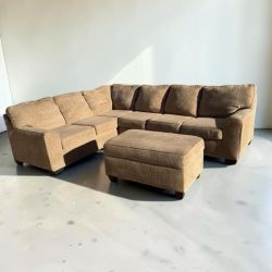 Ashley Sectional Sofa with Storage Ottoman
