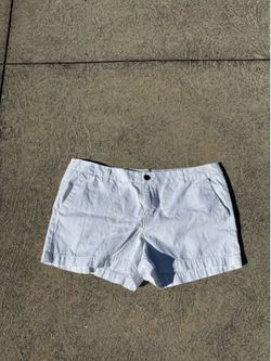 Size 14 plus size women’s white cotton shorts