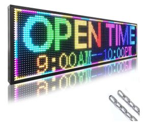 P10 Outdoor Led Sign 52”x14” RGB Full Color WiFi Programmable