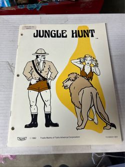 Jungle hunt taito arcade video game manual