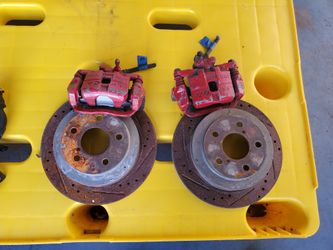 2003 wrx rear caliper and rotors.
