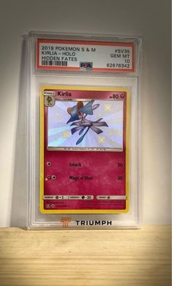 PSA 10 Kirlia Holo Hidden Fates #SV35