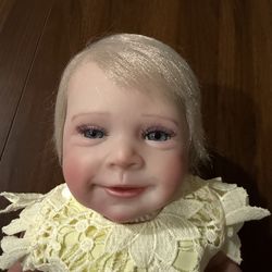 Reborn realistic baby girl doll by Olga Auer used