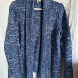 Woven Blue Cardigan