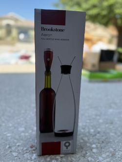 New- Brookstone Aero Full Bottle Wine Aerator