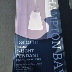 1 light pendant