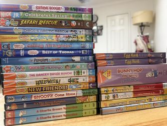 LOT OF DVD KIDS SNOOPY DORA NICK JR CAILLOU MAX RUBY