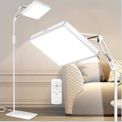SUXIO Light Therapy Lamp - 12000 LUX Therapy Lights, Happy Lamp with Remote, Light Box Therapy with 3 Timer & 4 Brightness, LED UV-Free Daylight Lamp 