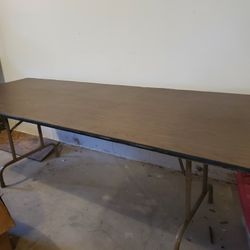 2 Sturdy Folding Tables 8' X 3'