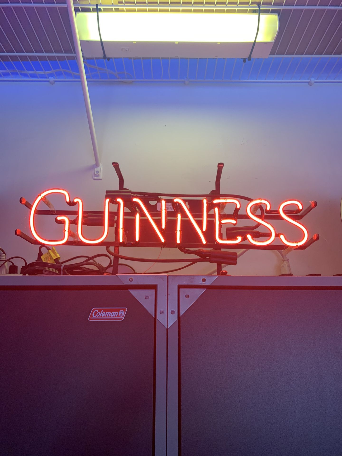 Guinness Beer Sign / Red Neon - EC!