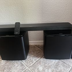 Bose 500 Sound Bar & 2 Subwoofer 700