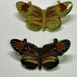 2 BEAUTIFUL BUTTERFLY BROOCH BOTH FOR $12