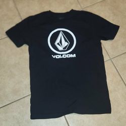 LIKE NEW BLACK N WHITE VOLCOM TSHIRT T SHIRT MEN'S TOP SIZE MEDIUM M 