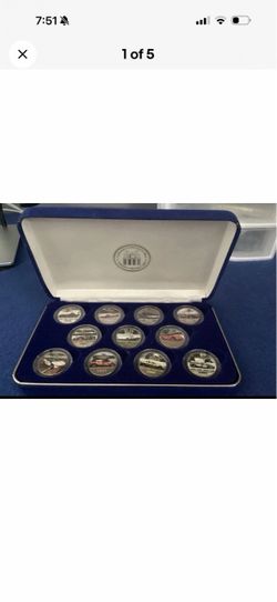 Collector Coin Set with Display Case of corvette- 1978,2008