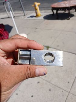 Vintage Working German Donatus Solingen Spring Auto Cigar Cutter