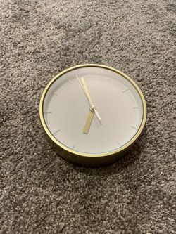 Golden Mini Clock