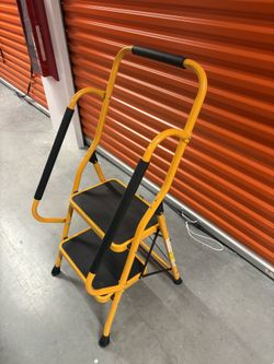Two Step Stepstool With Handrails