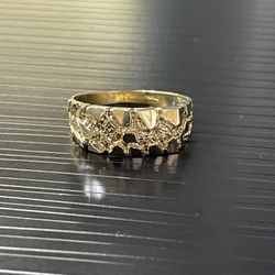 14k Solid  Nugget Ring 🔥