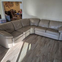 Free Leather Sectional With Recline
